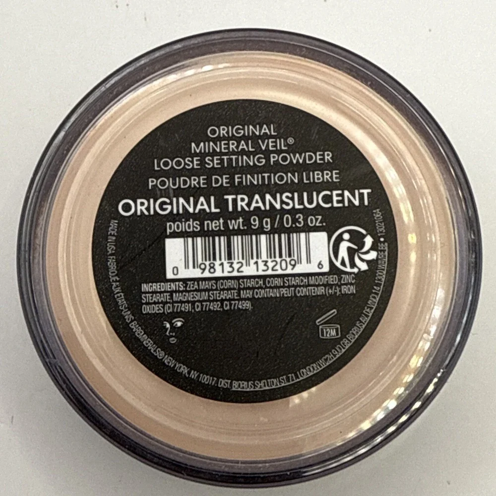 BareMinerals Original Mineral Veil TRANSLUCENT‎ Shade Setting Powder 0.3oz